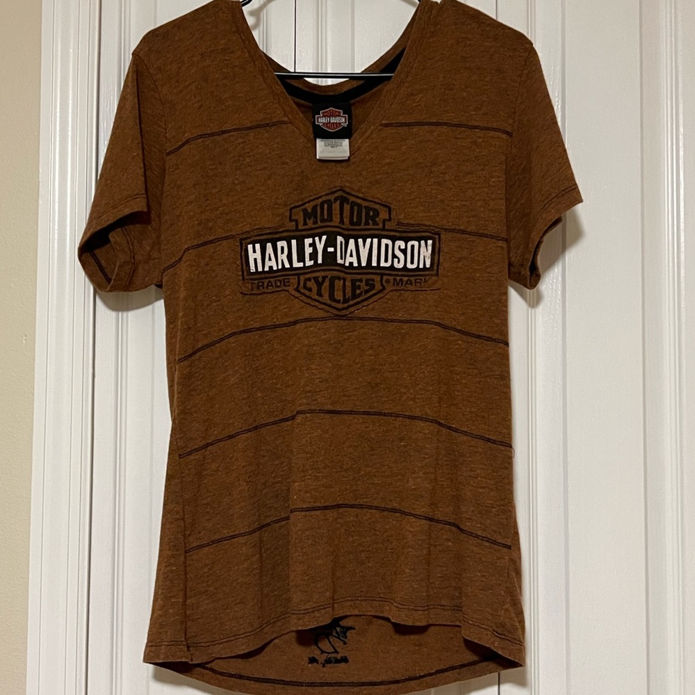 Harley-Davidson Brown Graphic Relaxed T-Shirt